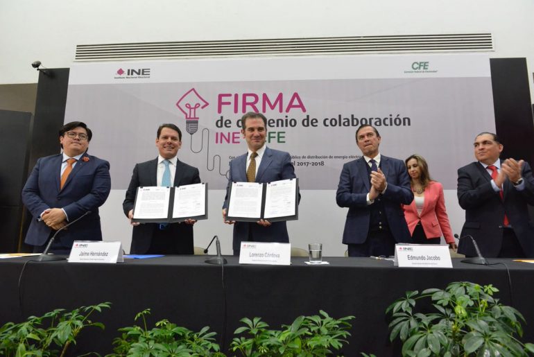 CFE asegura suministro de energía eléctrica al INE para proceso electoral